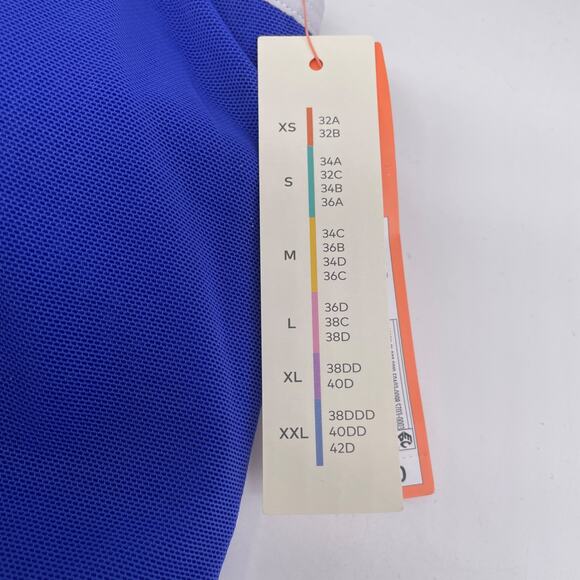 Colsie Women's Contrast Trim Layered Bralette Stunning Blue Size M - Picture 5 of 8